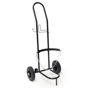 Rothenberger Industrial Flaschentransportwagen bis 30kg, mit Halterungen und Kette.