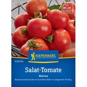 Kiepenkerl Salat-Tomate Matina Samen: Rote, reife Tomaten in einem Korb.
