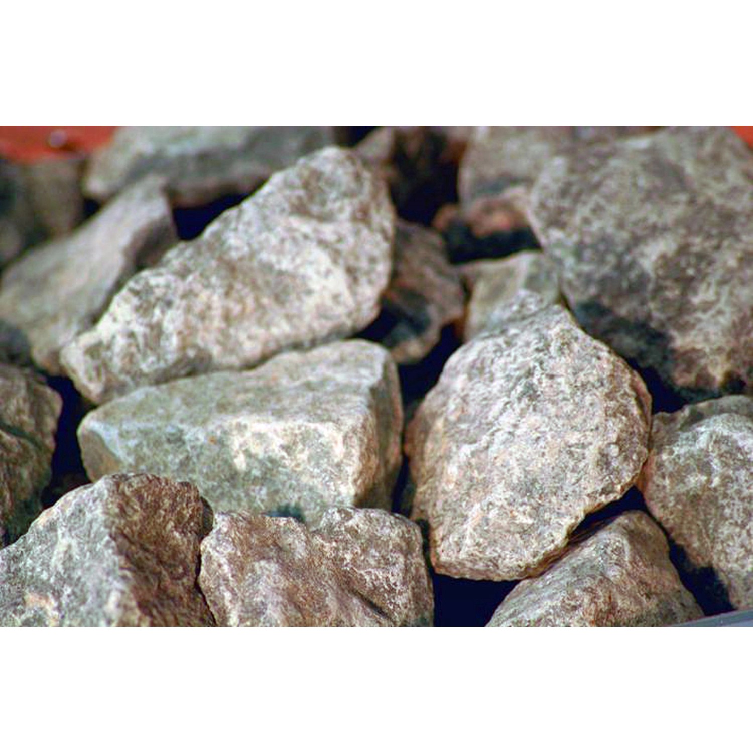 Diabassteine für Karibu Saunaofen, ca. 18 kg, für optimale Wärmespeicherung in der Sauna.