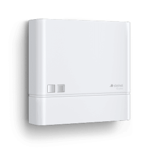 Weißer Steinel Dämmerungsschalter NightmatIQ Plus für automatische Beleuchtung.