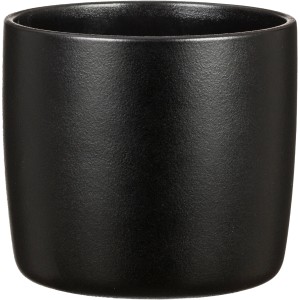 Schwarzer Scheurich Übertopf 900 Solido, Ø 13 cm, aus Keramik für den Innenbereich.