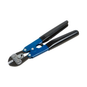 LUX Bolzenschneider Mini 200 mm Classic: Kompakte Zange mit blauem Griff und gehärteten Schneidbacken.
