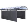 KGT Seitenelement AVB groß, Anthrazit, zur Montage am Carport für Wind- und Sichtschutz.