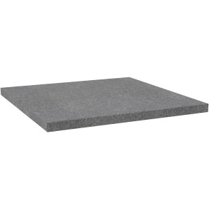 Terrassenplatte Naturstein, anthrazit-grau, 60x60x3 cm. Geflammte Oberfläche.