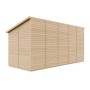 Timbela Anbau-Gartenhaus M341A, 10 m², Holzhaus mit Seitenwand, ohne Boden.