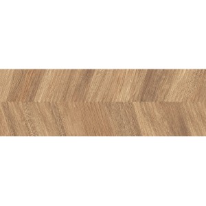 Cersanit Wandfliese Oslo, beige, matte Steingutfliese mit Holzstruktur, 29x89 cm.