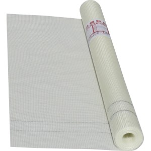 Weiße Glasgittergewebe-Rolle Masternet 145 Solid, 1 m x 10 m, für Vollwärmeschutz-Systeme.