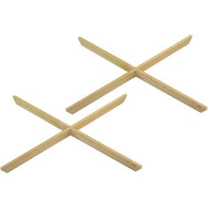 XL Cross Divider für Holzkisten, zwei Holzkreuze zur Umwandlung in ein Weinregal.