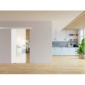 Novadoors Glasschiebetür Nova 599-2 mit Pfeil-Design, 93,5x205,8 cm, ESG Sicherheitsglas.