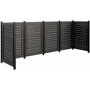 Plus Holz Mülltonnenverkleidung Lund 325 cm x 85 cm x 124 cm