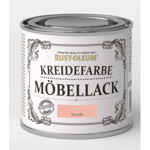 Rust-Oleum Kreidefarbe Möbellack Koralle, matte Farbe im Farbdose.