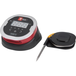 Weber iGrill 2 Bluetooth Thermometer mit Display und 2 Messfühlern für präzises Grillen.
