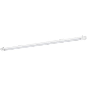 Weiße Ledvance LED-Lichtleiste Power Batten, 120 cm, 2700 lm. Ideal für Küche, Keller und Werkstatt.