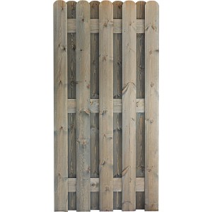 Bohlenzaun KDI 90 cm x 180 cm Grau