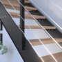 Treppe Kos 13 Stufen Eiche Rustik Geölt 85 cm Metallgeländer Schwarz FSC®_4