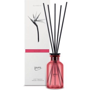 ipuro Raumduft Classic Jardin 75ml mit Duftstäbchen und Verpackung.