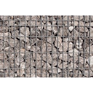 Scherf Fertig-Gabione Marmorbruch Grau-Weiß 100 cm x 50 cm x 100 cm
