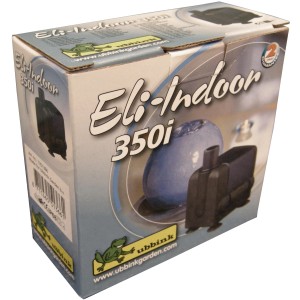 Verpackung der Ubbink Eli Indoor 350 i Zimmerbrunnenpumpe, 350 l/h, 6 W.
