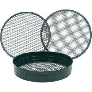 Pergart Metallsiebe, 3er Set für Gewächshaus-Zubehör, 36 cm. Zum Reinigen von Erde.
