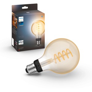 Philips Hue White Ambiance Filament G93 E27 LED-Lampe, 550 lm, Vintage-Look.