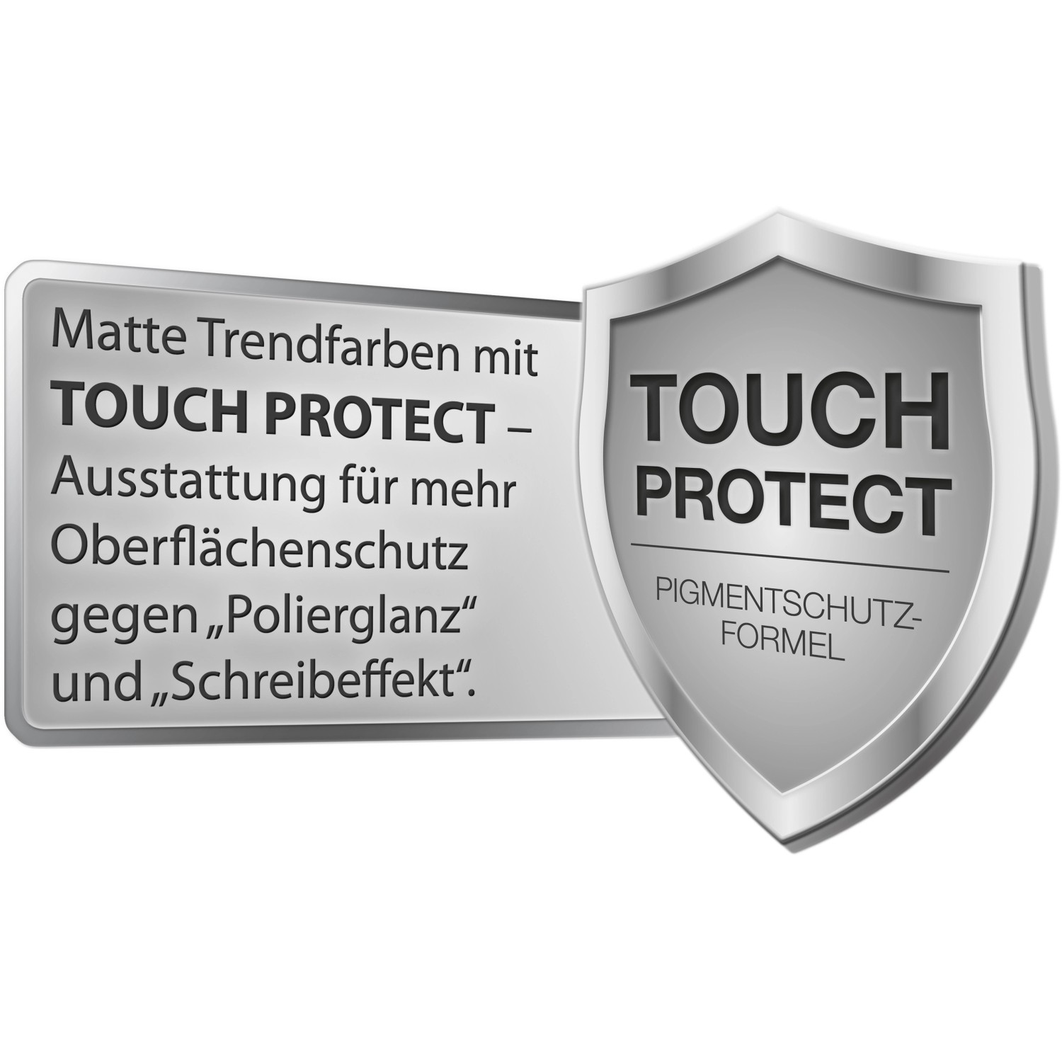 Symbolbild: Schöner Wohnen Trendfarbe Cosy White mit Touch Protect Formel für matte Oberflächen.