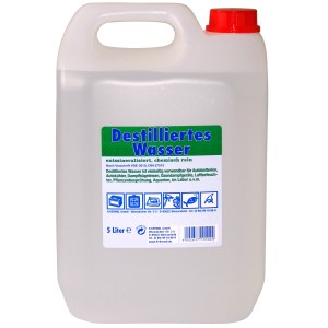 Kerndl Destilliertes Wasser 5 l Kanister für Autopflege und Haushalt.