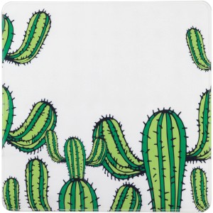 Quadratische, grüne Wenko Duscheinlage Cactus 54x54 cm mit Kaktus-Motiv für mehr Sicherheit in der Dusche.