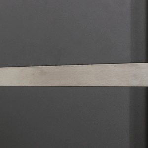 Edelstahl Lichtleisten-Blende für Zaunbau & Sichtschutz, modernes Design.