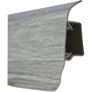 Sockelleiste System 5 Eiche Sardinia, 50x19x2500 mm, mit Kabelkanal.