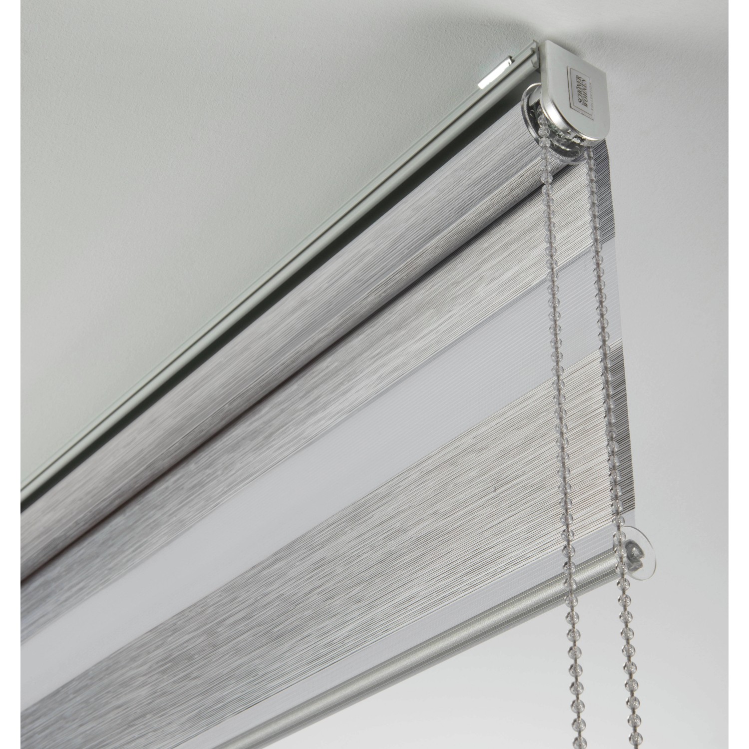 Schöner Wohnen Doppelrollo Tilda Struktur, 45x150 cm, anthrazit. Rollo für variable Lichtdosierung.