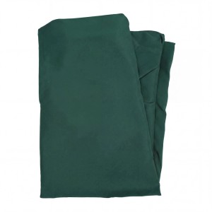 Dunkelgrüner Ersatzbezug für MCW Holz-Sonnenschirm C57b, rund, aus Polyester.