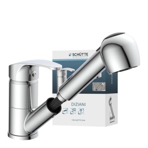 Schütte Spültischarmatur Diziani Herausziehbare Geschirrbrause Chrom