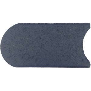 Anthrazit Mähkante aus Beton, 4,5x12x24 cm, zur Rasen- und Beetbegrenzung.