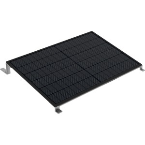 Greensolar GSBA1 Bodenaufsteller 1er-Set für Solaranlagen, zur Befestigung eines Glasmoduls.