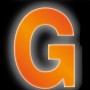 Reflektierender, orangefarbener Klebebuchstabe G, 8 cm, von Conacord.