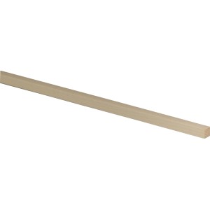 Rohe Buche Flachleiste, 10x10x950mm, ideal für Bastelarbeiten und Innenausbau.