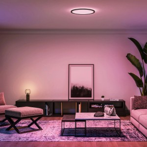 Philips Hue LED-Panel Tento White & Color Ambiance XL Schwarz Ø 54,2 cm