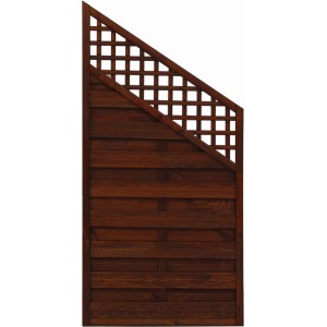 Sichtschutzzaun Element Bordeaux Braun 180x120 cm x 90 cm