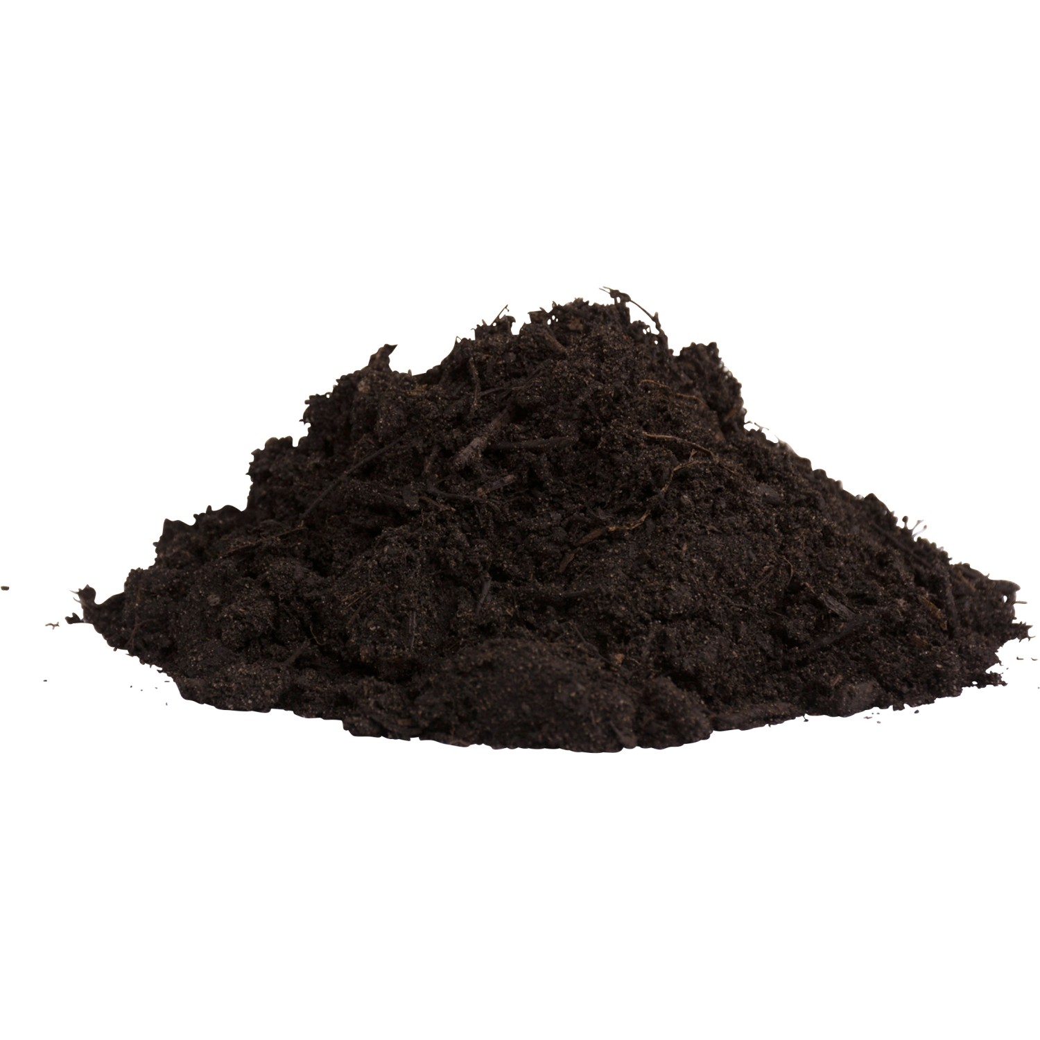 Haufen dunkler, torffreier Compo Bio Gärtnerkompost für Hochbeete und Gärten.