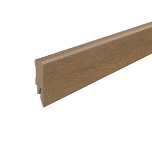 Egger Sockelleiste L742 Kubisch, Dekor Eiche Braun, 6 cm hoch.