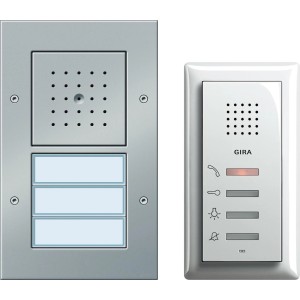 Gira Türsprechanlage, weiße Ausführung für 1 Wohneinheit, zur Erhöhung der Sicherheit.