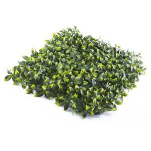 Grüne Tenax Panel Pothos Kunsthecke, 1x1 m, ideal als Balkonsichtschutz oder vertikaler Garten.