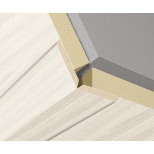 Faltleiste Business Ash, 22x22 mm, zur flexiblen Abdeckung von Übergängen und Ecken.