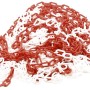 Rot-weiße Perel Absperrkette aus Kunststoff, 6 mm stark und 25 m lang.