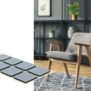 Wagner Gleiter-Set EH1220 PTFE 20 mm x 20 mm Grau 16-tlg.