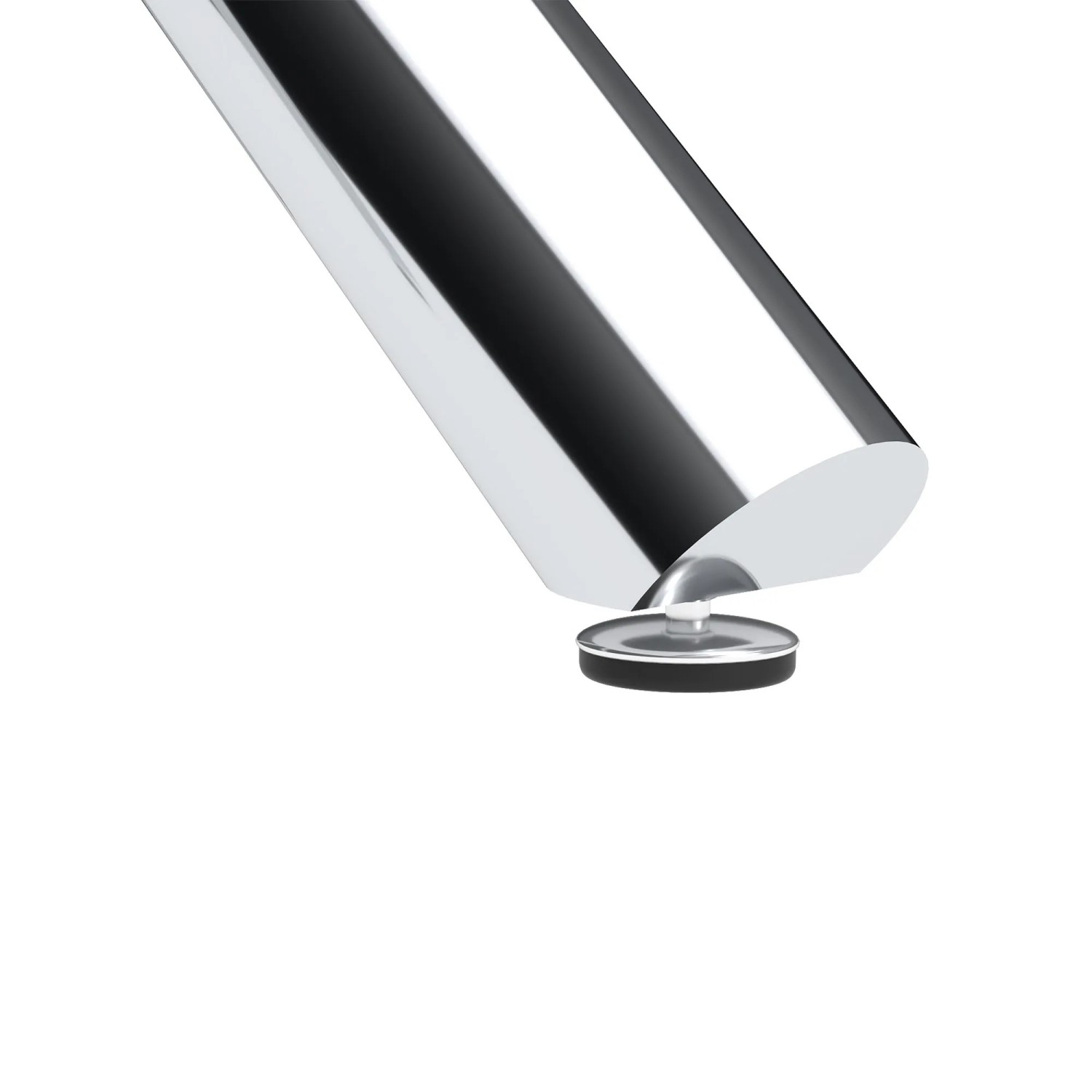 okwish Esstisch mit Glas Metall Wohnzimmer Rundtisch 80x80x76cm Silberfarben_7