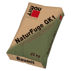 Sack Baumit Naturfuge GK1 25kg, frostbeständiger Trockenmörtel für Pflasterfugen.