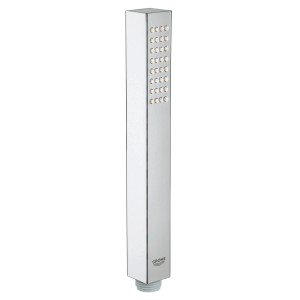 Grohe Euphoria Cube Stick Handbrause, chrom, mit quadratischem Design und Brausekopf.
