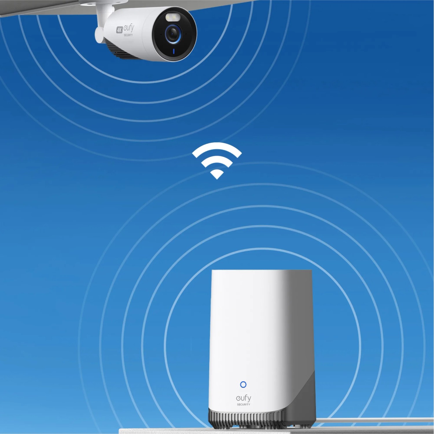 Eufy E330 Überwachungskamera mit HomeBase für sichere Videoüberwachung.