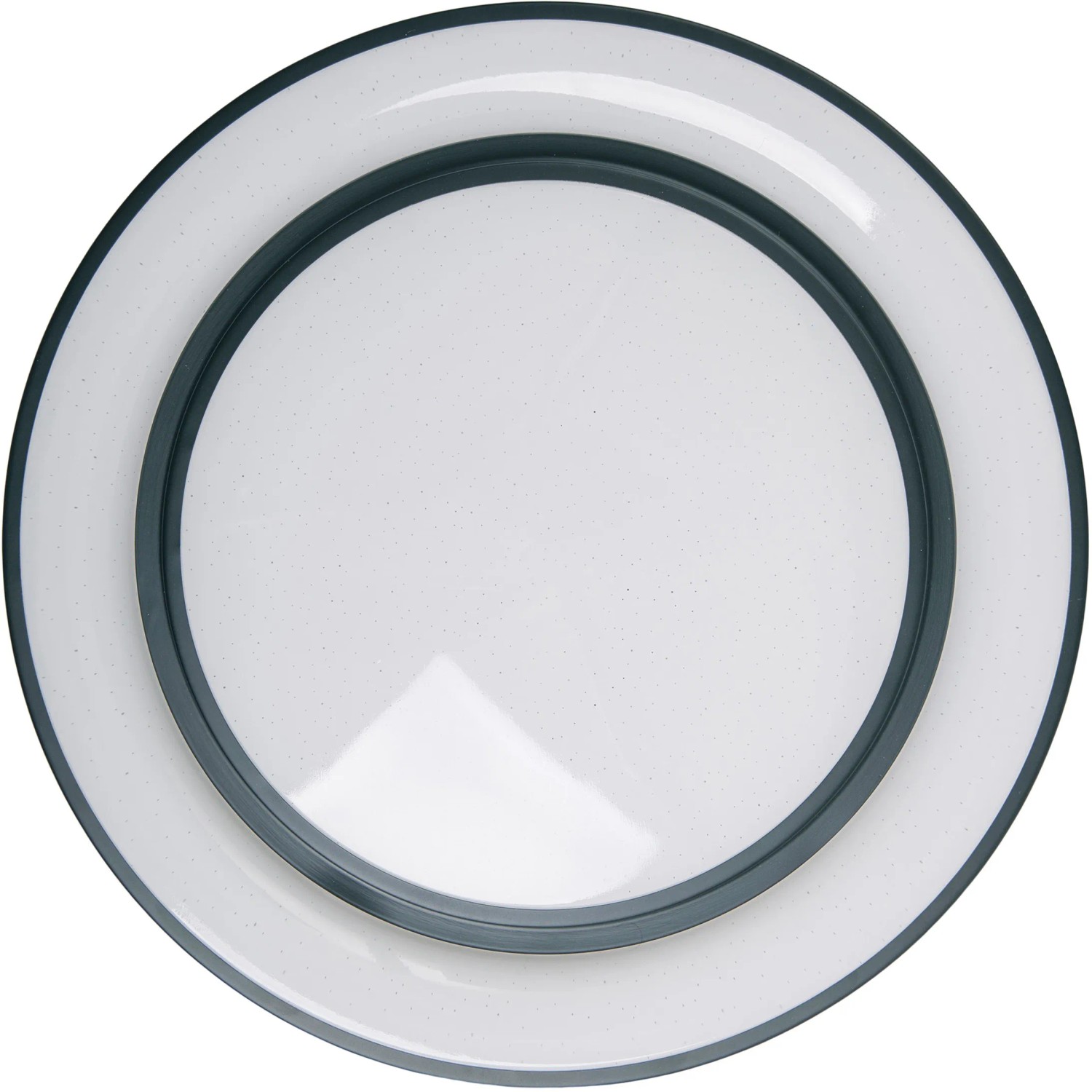 Runde LED-Deckenleuchte Monterey, 47,5 cm, mit grauer Umrandung.